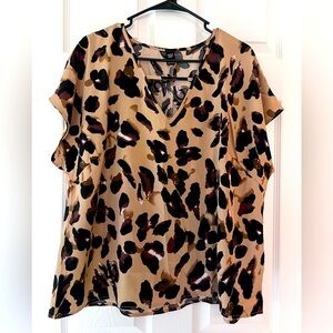 2XL Animal Print Top